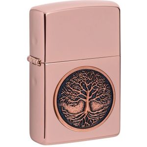 Zippo aansteker met Tree Of Life Emblem Design