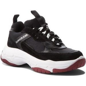 Calvin Klein - Maya - Sneaker - Zwart - Suède Leer en Mesh - Chunky Zool