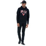 New Era - Chicago Bulls - Hoodie - Zwart - Met Capuchon