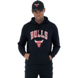 New Era - Chicago Bulls - Hoodie - Zwart - Met Capuchon