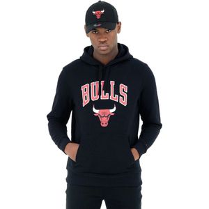 New Era - Chicago Bulls - Hoodie - Zwart - Met Capuchon
