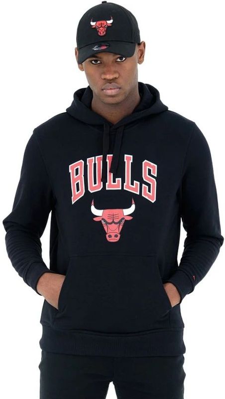 New Era - Chicago Bulls - Hoodie - Zwart - Met Capuchon