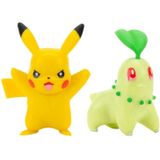 Pokemon Wedstrijdfiguur Chikorita & Pikachu