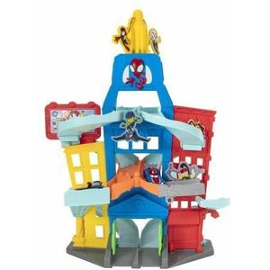 Spidey und seine Super-Freunde SNF0202 - metalen voertuig City Track Set, speelgoed vanaf 3 jaar