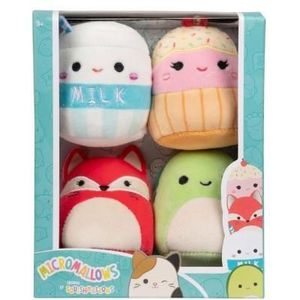Squishmallows Knuffel Pluche - Micromallows, 4-Pack