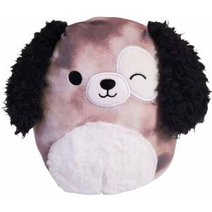 Squishmallows - Zerdan - Brown Marbled Dog W/Winking Eye 30cm pluche