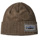 Muts Patagonia Unisex Brodeo Beanie Fitz Roy Trout Patch Ash Tan