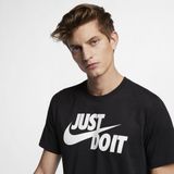 Nike Sportswear Just Do It Swoosh T-shirt Met Korte Mouwen Mannen Zwart