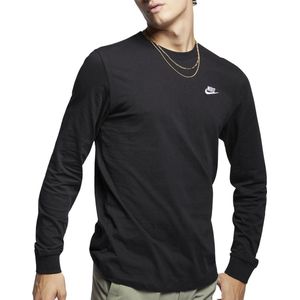 Nike - Sportswear Club - T-shirt - Zwart - Lange Mouwen