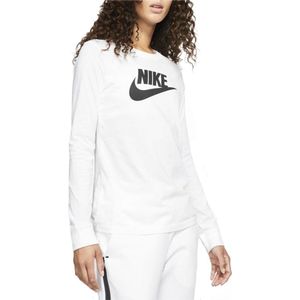 Dames T-shirt Nike Essentiële icon Futura White, S