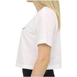 Nike - Crop Icon Tee - T-shirt - Wit - Katoen