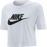 Nike - Crop Icon Tee - T-shirt - Wit - Katoen