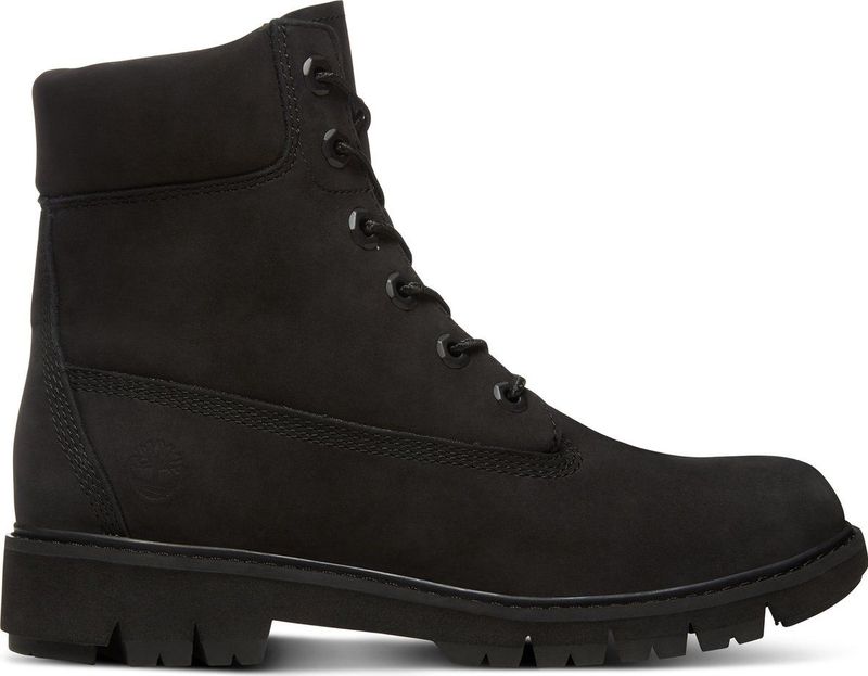 Timberland - Stijlvolle Veterboots - Zwart - Nubuck Leer - Waterdicht Timber Dry™