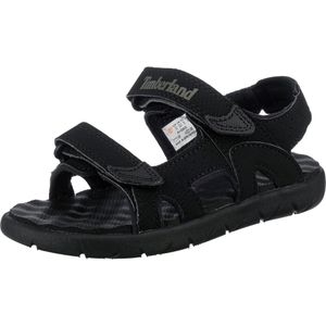 Brand: Open Schoenen - Effen Imitatieleer - Velcro Sluiting - Platte Hak