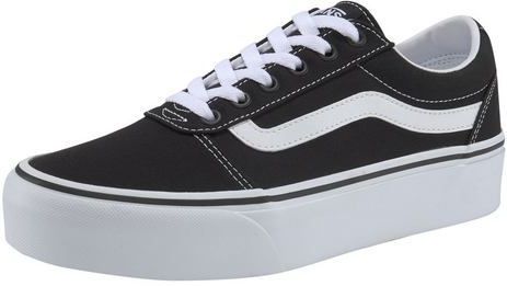 VANS WM Ward Platform (Canvas) Black White