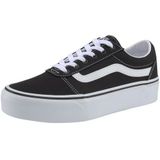 VANS WM Ward Platform (Canvas) Black/White -Maat 40