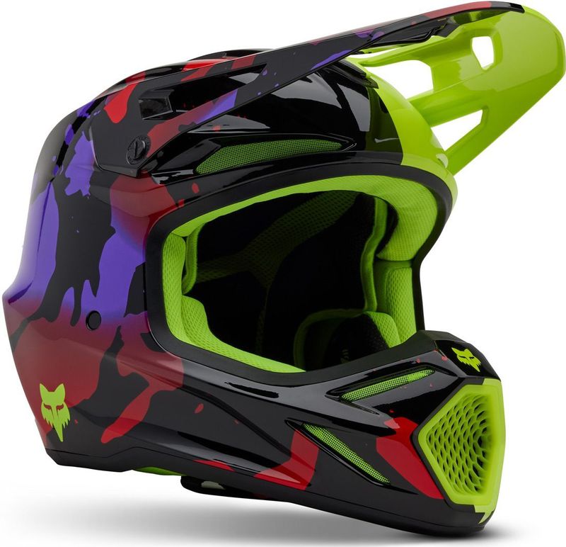 FOX - V3 Throttle - Crosshelm - Zwart - Composiet Fiberglas