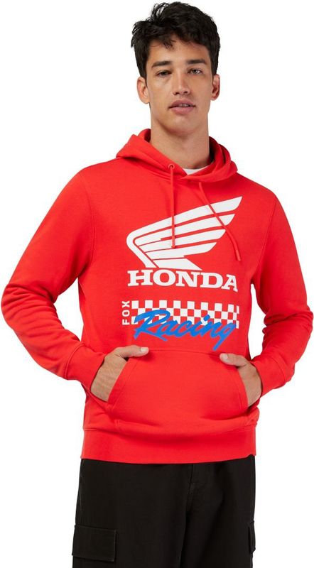 Honda - Pullover Hoodie - Zwart - Katoen - Zacht Geborsteld Interieur