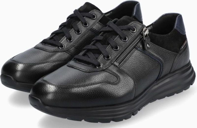 Mephisto - Brayan - Heren Sneaker - Zwart - Suède Leer