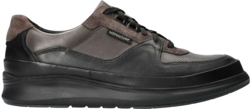 Mephisto - Julien - Veterschoenen - Zwart - Leer/Suède