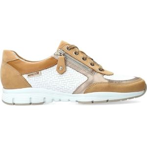 Mephisto Ylona - dames veterschoen - beige - maat 40.5 (EU) 7 (UK)