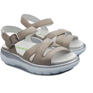 Mephisto Sano Noane - dames rollende wandelsandaal - Taupe
