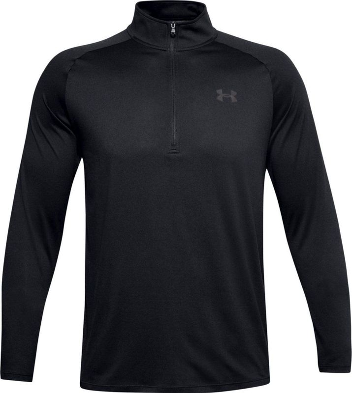 Under Armour - Tech 2.0 1/2 Zip - Fitness Trui - Heren - Zwart - Polyester