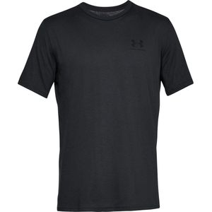 Under Armour UA M SPORTSTYLE LC Short Sleeve Heren Sportshirt - Zwart