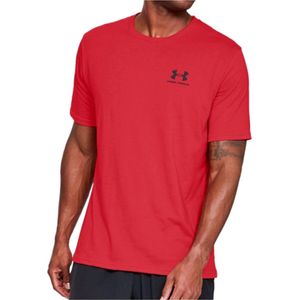 Under Armour UA M SPORTSTYLE LC Short Sleeve Heren Sportshirt - Rood