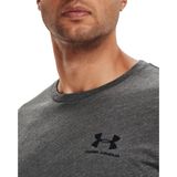 Under Armour UA M SPORTSTYLE LC SS Heren Sportshirt - Grijs