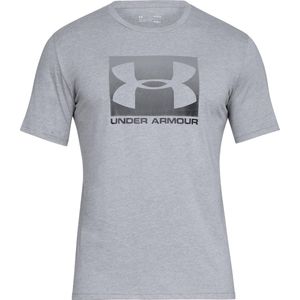 Under Armour UA BOXED SPORTSTYLE SS Heren Sportshirt - Grijs