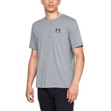 Under Armour UA M SPORTSTYLE LC Short Sleeve Heren Sportshirt - Grijs