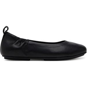 Fitflop Allegro ballerina's voor dames, van leer, gesloten teen, Zwart, 37 EU