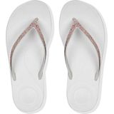 FitFlop Iqushion Sparkle teenslippers dames wit/zilver