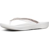 FitFlop Iqushion Sparkle teenslippers dames wit/zilver