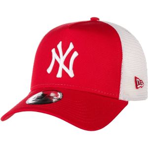 New Era pet New York Yankees Clean A Frame Trucker rood-wit (11588488)