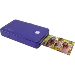 Kodak Mini 2 HD Wireless Mobile Instant fotoprinter w / 4 Pass gepatenteerde printtechnologie (paars) - compatibel met iOS en Android-apparaten - echte inkt in één instant