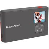 AgfaPhoto AGFA Foto, Realipix Mini S - Instant Camera (Foto 5,3 x 8,6 cm – 2,1 x 3,4 inch, 10 MP, LCD-display 1,7 inch, Bluetooth, Lithium batterij, Thermosublimatie 4-Pass) Zwart & Rood
