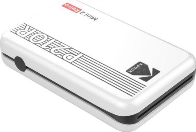 KODAK Mini 2 Retro - Draagbare Fotoprinter - Wit - 4PASS - 5,3 x 8,6 cm