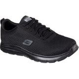 Skechers Flex Advantage Sr Bendon Sneakers voor heren, Black Mesh waterafstotende behandeling tegen watervlekken, 40 EU