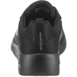 Skechers Dynamight 2.0 Eye Sneakers voor dames, Zwarte Mesh Durabuck Trim, 35.5 EU