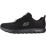 Skechers - Work Ghenter Bronaugh - Sneakers - Zwart - Synthetisch Materiaal