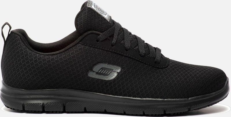 Skechers - Work Ghenter Bronaugh - Sneakers - Zwart - Synthetisch Materiaal