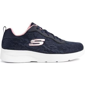 Skechers - Dynamight 2.0 Homespun - Dames Sneakers - Blauw - Extra Comfort - Memory Foam