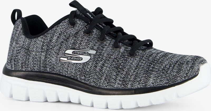 Skechers - Graceful - Vrijetijdsschoen - Zwart/wit - Met Memory Foam