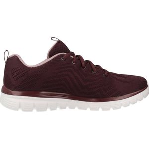 Rode Skechers Dames Bordeaux Rode Skechers Sneakers Kopen