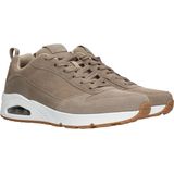 Skechers Uno Stand On Air sneakers taupe Suede - Maat 48