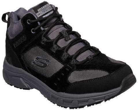 Skechers - Trekking Schoenen - Zwart - Met Memory Foam - Vetersluiting