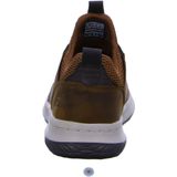 Skechers - DELSON-AXTON - Dark Brown - Sneakers - Leer - Textiel Voering