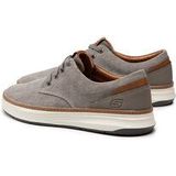 Skechers Heren Moreno Canvas Oxford Schoen, Taupe Doek, 39.5 EU